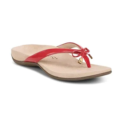 Vionic Bella Ii Flip Flop In Red