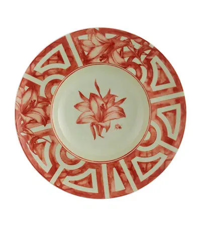 Vista Alegre The Meaning Soup Plate In Red