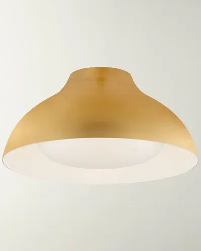 Visual Comfort Signature Agnes 15" Flush Mount By Aerin In Gild