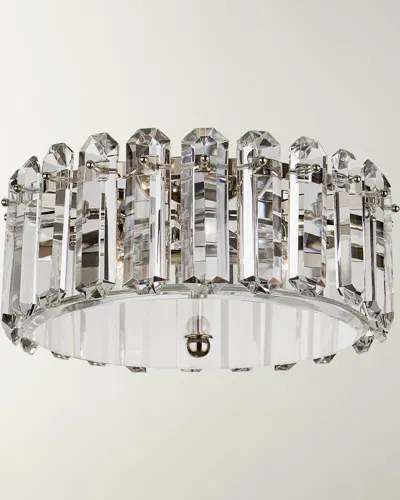 Visual Comfort Signature Bonnington Medium Flush Mount By Aerin In Polished Nickel