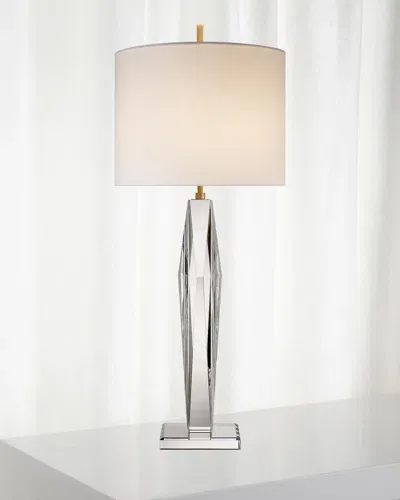 Visual Comfort Signature Castle Peak Narrow Table Lamp In Crystal