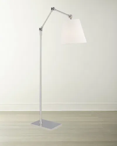 Visual Comfort Signature Graves Articulating Floor Lamp By Suzanne Kasler In Silver