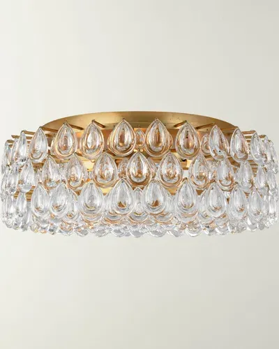 Visual Comfort Signature Liscia Large Flush Mount By Aerin In Gild