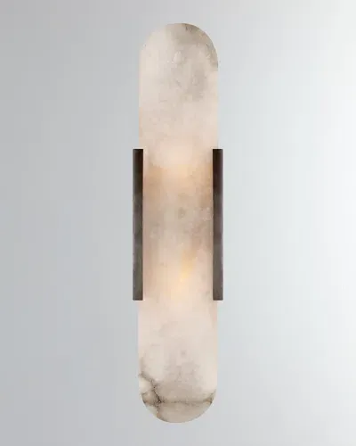 Visual Comfort Signature Melange Elongated Sconce By Kelly Wearstler In Bronze