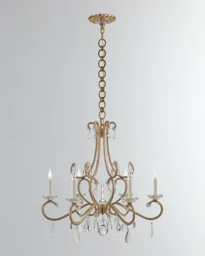 Visual Comfort Signature Montmartre Medium Chandelier By Aerin In Antique Brass