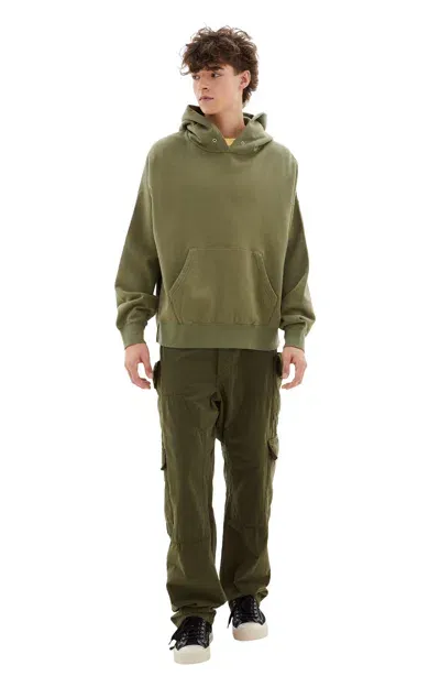 Visvim Green Amplus Sb Hoodie In Olive