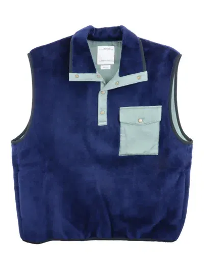 Visvim Barlow Vest In Blue