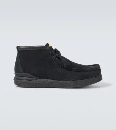 Visvim Beuys Trekker-folk Leather Boots In Black