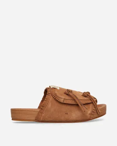 Visvim Christo Shaman-folk Sandals Light In Brown