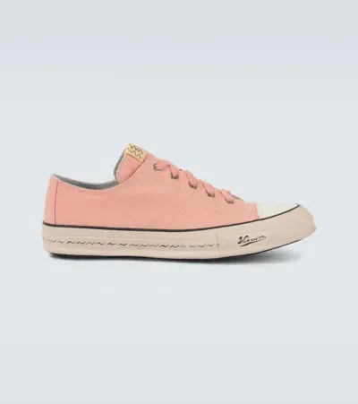 Visvim Skagway L. T. Canvas Sneakers In Pink