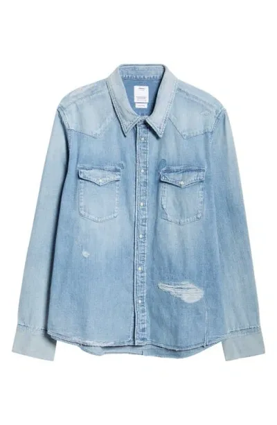 Visvim Social Sculp Denim Shirt In Blue