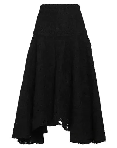 Vitelli Ankle-length Flared Skirt In Black