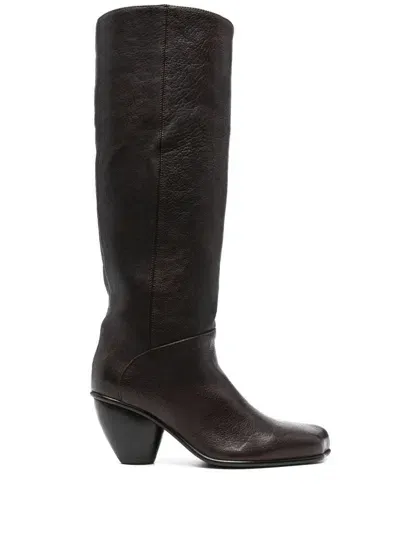 Vivienne Westwood 70mm Gaia Boots In Brown