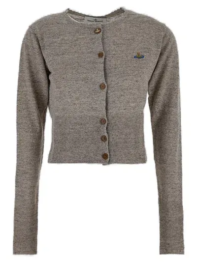 Vivienne Westwood Gray Bea Cardigan In P407 Stone