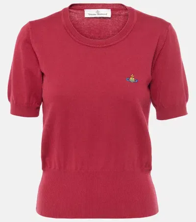 Vivienne Westwood Bea Cotton And Cashmere Top In Bordeaux