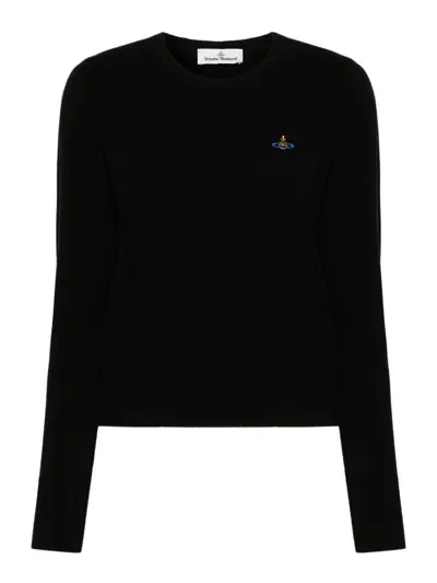 Vivienne Westwood Bea Wool Sweater In Black