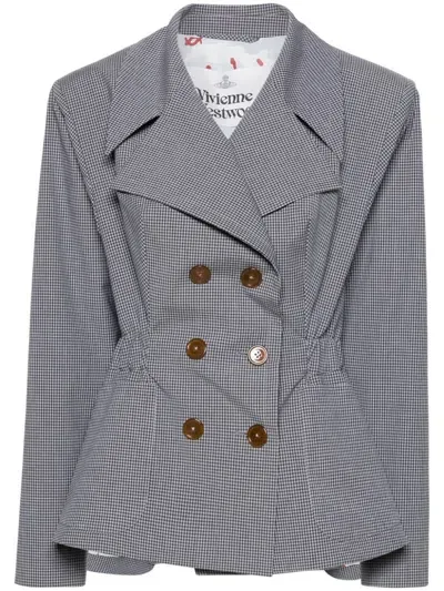 Vivienne Westwood Gray Ella Blazer In Schwarz