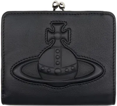 Vivienne Westwood Black Frame Pocket Wallet In Aw24-n401