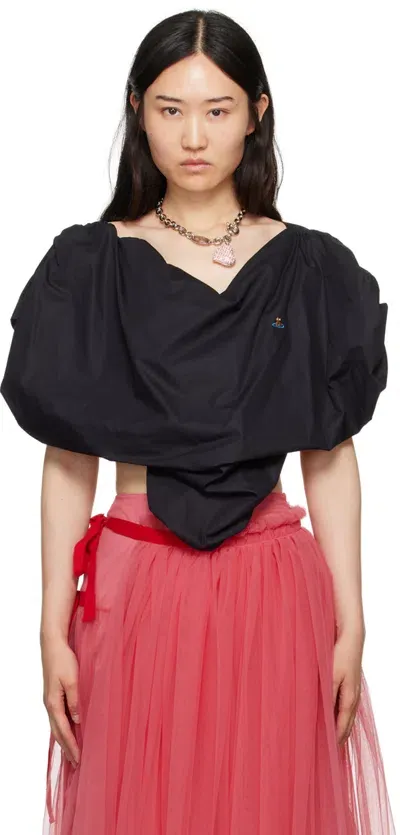 Vivienne Westwood Heart Top In Black