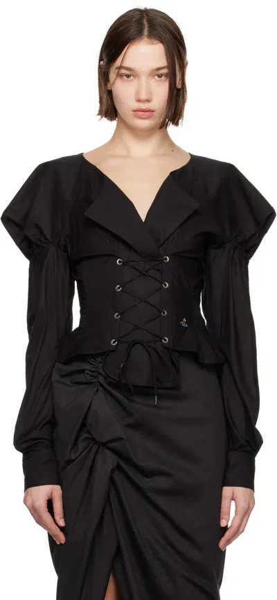 Vivienne Westwood Black Kate Blouse In N401 Black