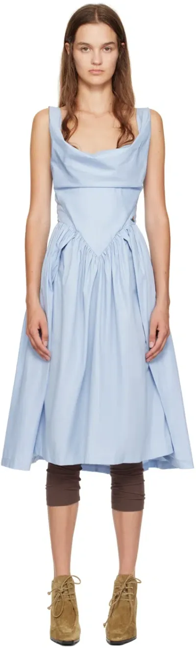 Vivienne Westwood Blue Sunday Midi Dress In K403 Blue