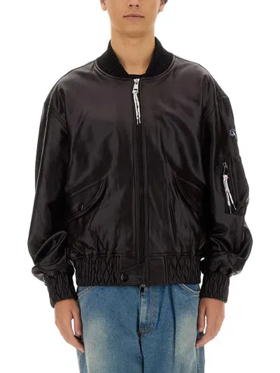 Vivienne Westwood Bomber "bernard" Unisex In Black