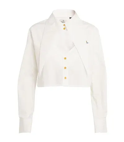 Vivienne Westwood Cut Off Heart Shirt In White