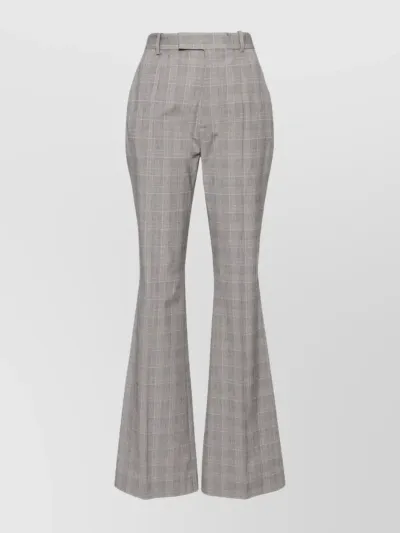 Vivienne Westwood Ray Prince Of Wales Flared Pants In Grey