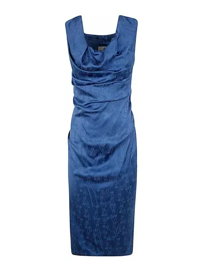 Vivienne Westwood Vestido Midi - Azul In Blue