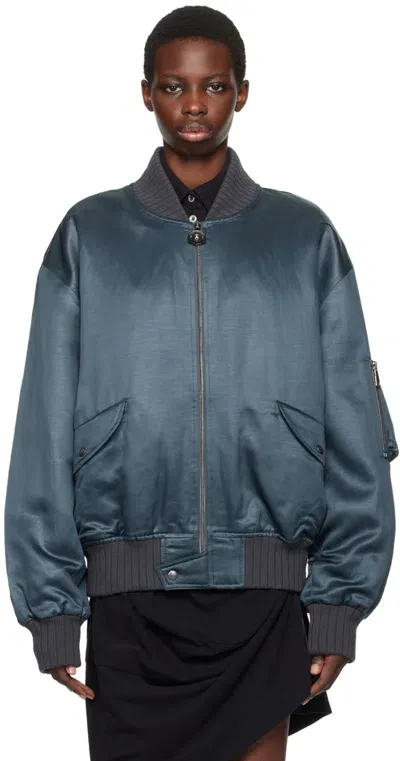 Vivienne Westwood Gray Bernardo Bomber Jacket In P404 Grey