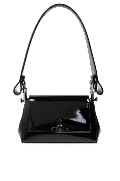 Vivienne Westwood Hazel Small Shoulder Bag In Black