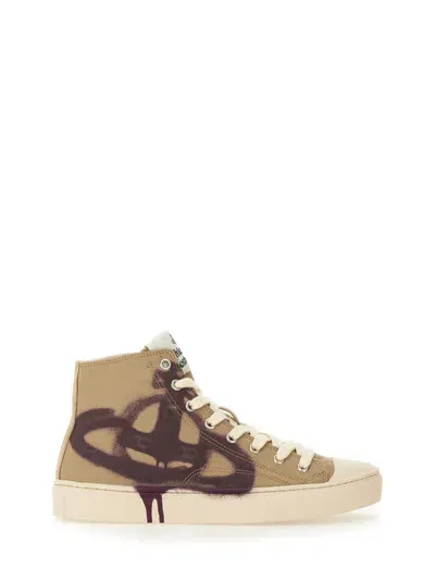 Vivienne Westwood High Top Sneaker In Brown