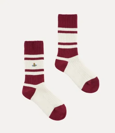 Vivienne Westwood Ladies Socks In White