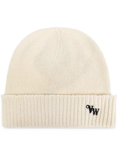 Vivienne Westwood Logo-embroidered Cashmere Beanie In Neutrals