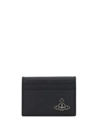 Vivienne Westwood Man Card Holder In Black