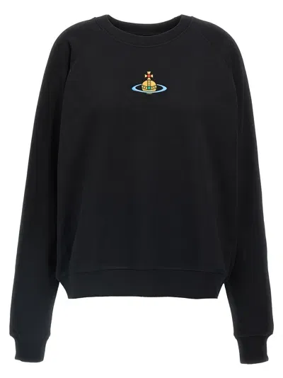 Vivienne Westwood Orb Embroidered Sweatshirt In Black