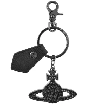 Vivienne Westwood Orb Keyring In Black