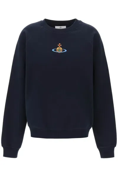 Vivienne Westwood Organic Cotton Sweatshirt Women In Blue