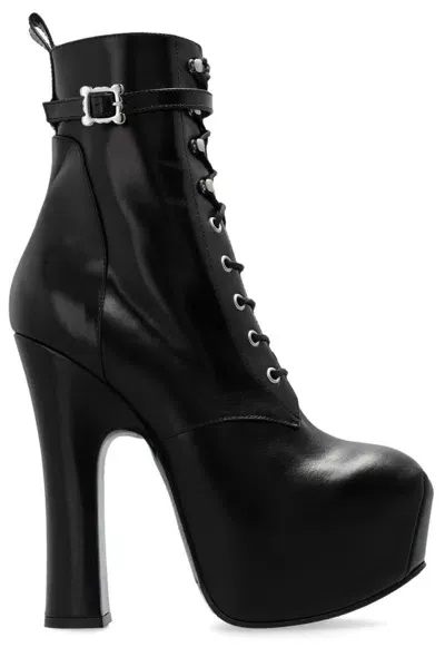 Vivienne Westwood 150mm Pleasure Leather Ankle Boots In Black