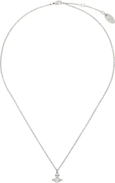 Vivienne Westwood Silver Balbina Pendant Necklace In Metallic