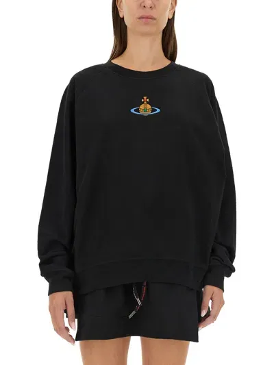 Vivienne Westwood Sweatshirt With Logo In Black