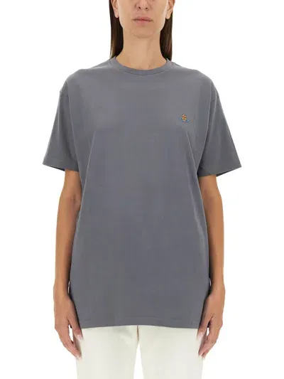 Vivienne Westwood T-shirt With Logo In Grey