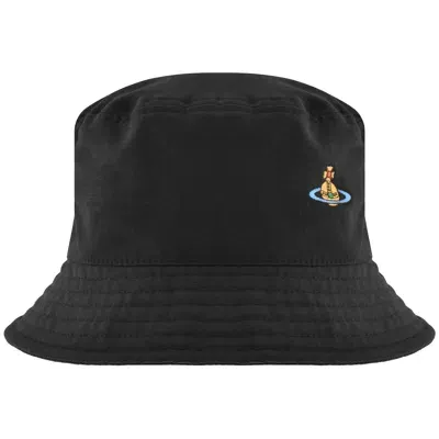 Vivienne Westwood Uni Colour Bucket Hat Black