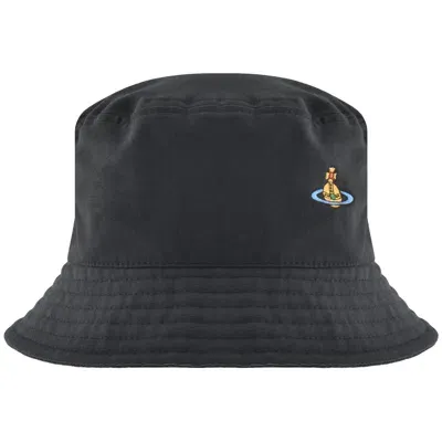 Vivienne Westwood Uni Colour Bucket Hat Navy