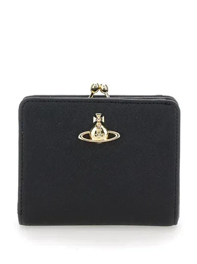 Vivienne Westwood Wallet Fr Pkt In Black