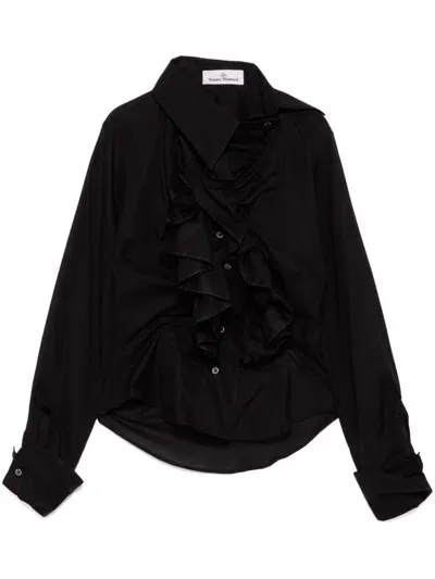 Vivienne Westwood Wizard Frill Shirt In Black