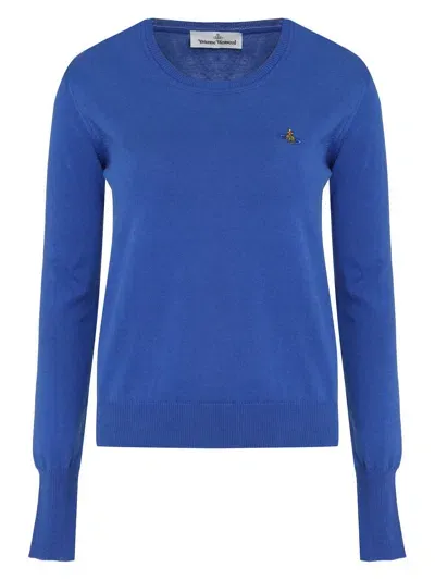 Vivienne Westwood Women's Bea Crew-neck Cashmere Sweater In Blue