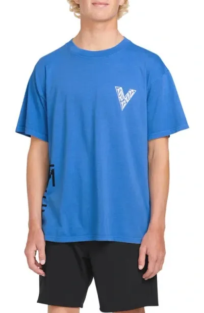 Volcom Fergadelic Graphic T-shirt In Patriot Blue