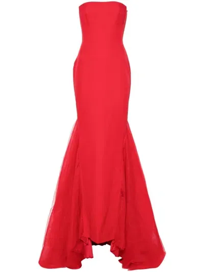 V:pm Atelier Ariana Gown In Red