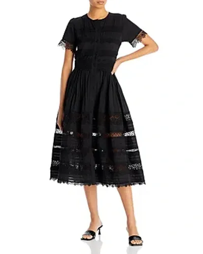 Waimari Camila Midi Dress In Black